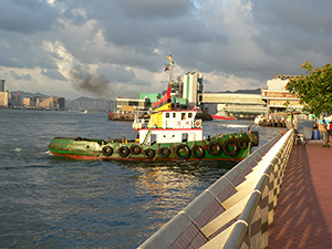 'HKU' tug boat, near Western Fire Services Street, Sheung Wan, 16 July 2007