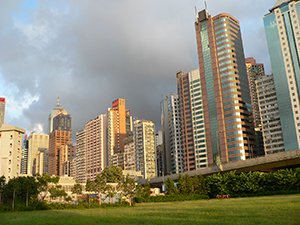 View from the waterfront, Sheung Wan, 16 July 2007