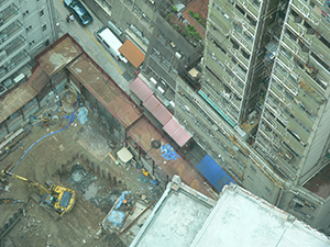 Construction site, Sheung Wan, Hong Kong Island, 18 July 2007