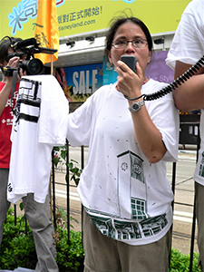 Participants in the annual pro-democracy march, 1 July 2007