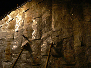 Temporary bamboo theatre for Chinese opera performances during the Hungry Ghost Festival, Sun Yat Sen Memorial Park, Sheung Wan, Hong Kong Island, 2 September 2007