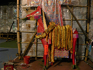 Horse, during the Hungry Ghost Festival, Sheung Wan, Hong Kong Island, 2 September 2007