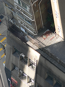 Light on a building, Sheung Wan, Hong Kong Island, 9 October 2007