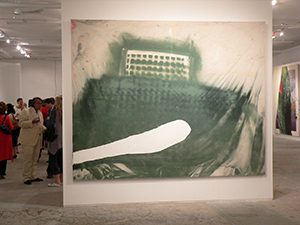 Painting by Julian Schnabel at an exhibition of his work in Taikoo Place, Hong Kong Island, 6 November 2007