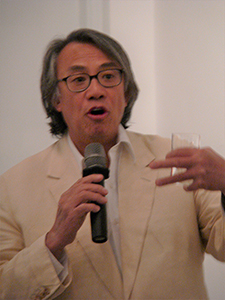 David Tang, at the opening of an exhibition of Julian Schnabel's work, Hong Kong Island, 6 November 2007