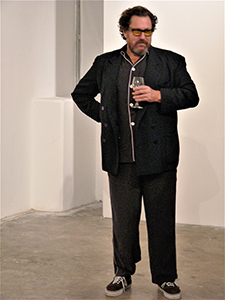 Julian Schnabel at the opening of an exhibition of his work, Hong Kong Island, 6 November 2007