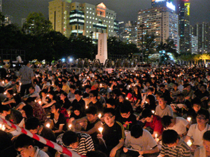 June Fourth memorial rally, Victoria Park, 4 June 2008