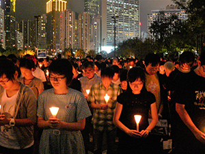 June Fourth memorial rally, Victoria Park, 4 June 2008