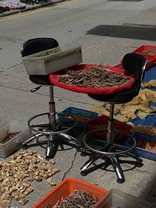 Dried seafood on the street, Wing Lok Street, 9 June 2008