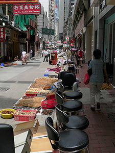 Dried seafood on the street, Wing Lok Street, Sheung Wan, 9 June 2008