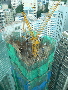 Construction site of One Pacific Heights, Sheung Wan, 21 June 2008
