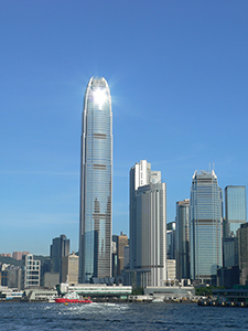 Buildings in Central, Hong Kong Island, 21 June 2008