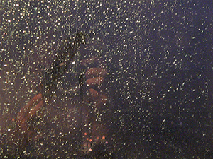 View through a window on a rainy night, Sheung Wan, 3 June 2008