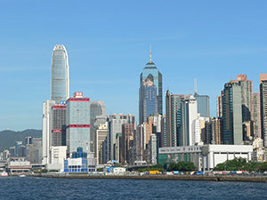 Buildings in Sheung Wan, Hong Kong Island, 21 June 2008