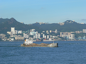 Ship in Victoria Harbour, 21 June 2008