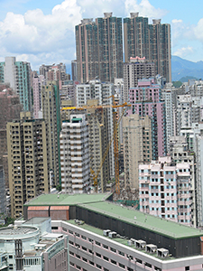 Buildings, viewed from Sheung Wan, 3 July 2008