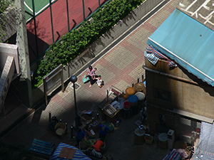 Sheung Wan, viewed from above, 20 August 2008