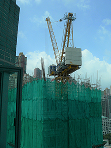 Construction crane, Sheung Wan, 25 August 2008