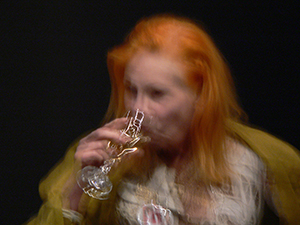 Fashion designer Vivienne Westwood, at the opening of an exhibition of her work, Artistree, Quarry Bay, 28 November 2008