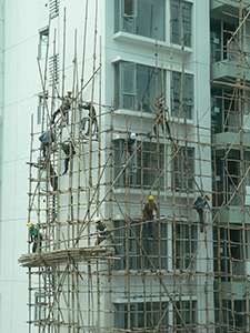 Bamboo scaffolding, Sheung Wan, 18 February 2009