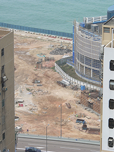 Sun Yat Sen Memorial Park under development, Sheung Wan, 28 February 2009
