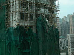 Bamboo scaffolding, Sheung Wan, 4 February 2009