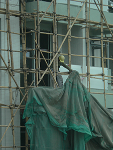 Bamboo scaffolding, Sheung Wan, 4 February 2009