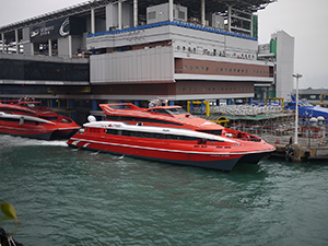 Turbocat ferry departing for Macau, Sheung Wan, 31 December 2009