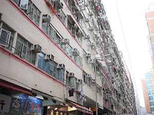 Residential buildings above shops, North Point, 7 March 2010