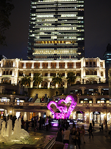 1881 Heritage (Former Marine Police Headquarters) and One Peking, Tsim Sha Tsui, night, 5 March 2010