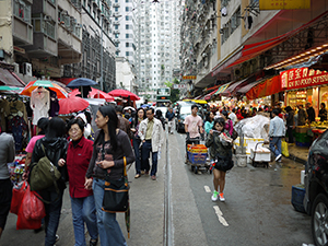 Street scene, North Point, 7 March 2010