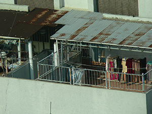View of rooftop structures, Sheung Wan, 6 October 2004