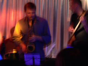 Blaine Whittaker performing at the Blue Door Jazz Club, Central, 16 October 2004