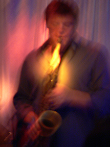 Blaine Whittaker performing at the Blue Door Jazz Club, Central, 16 October 2004