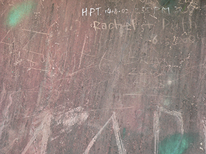 Graffiti on a wall, Lamma Island, 17 October 2004