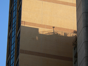Shadows on the side of a building, Sheung Wan, 30 October 2004