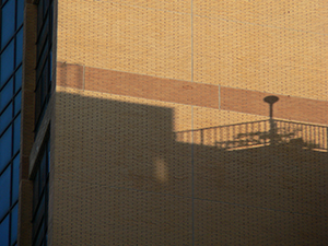 Shadows on the side of a building, Sheung Wan, 30 October 2004