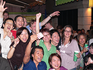 Closing party at Club 64, Wing Wah Lane, off Lan Kwai Fong, Central, 31 October 2004