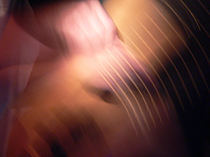 Guitarist playing at the Blue Door Jazz Club, Central, 17 October 2004