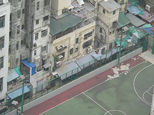 View from a window, Sheung Wan, 7 October 2004