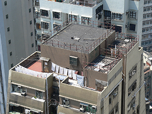 Rooftop of a building, Sheung Wan, 9 October 2004