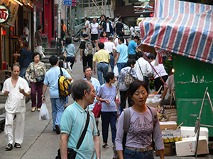 Graham Street Market, Central, 16 October 2004