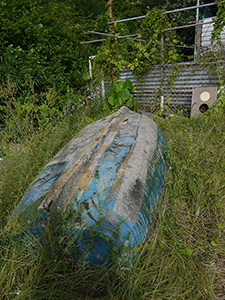 Discarded boat, near Shek Pai Wan, Lamma Island, 11 July 2010