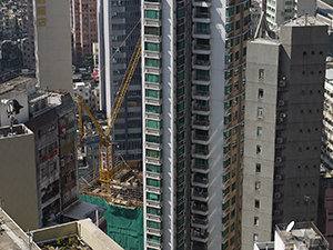 Buildings, viewed from Sheung Wan, 7 February 2011