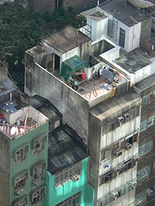 Light on buildings, Sheung Wan, 18 November 2004