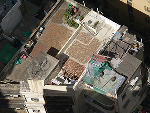 Roofs viewed from above, Sheung Wan, Hong Kong Island, 18 November 2004
