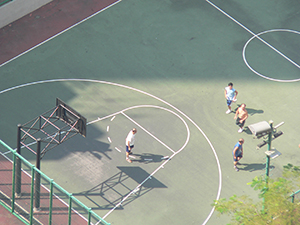 Light on a basketball court, Sheung Wan, 21 November 2004