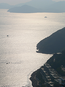 View from the path around Violet Hill, Tai Tam Country Park, 21 November 2004