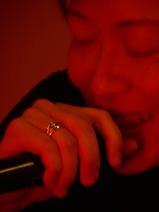 Vocal performance by Priscilla Leung, A'ha, Elgin Street, Central, 22 November 2004