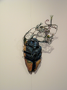 Artwork on display in 'Mapping Identities: The Art and Curating of Oscar Ho', Para Site art space, 5 November 2004